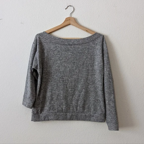 Lulus Cozy Days Asymmetrical Off Shoulder Sweater - Picture 6 of 8
